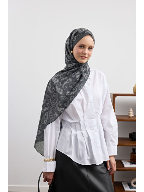 QEF Pamuk Şal Lune Füme - S000507427-33408