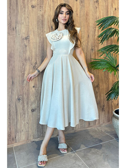 Gülseli Gül Detaylı Kadın Elbise - S000299505-25636