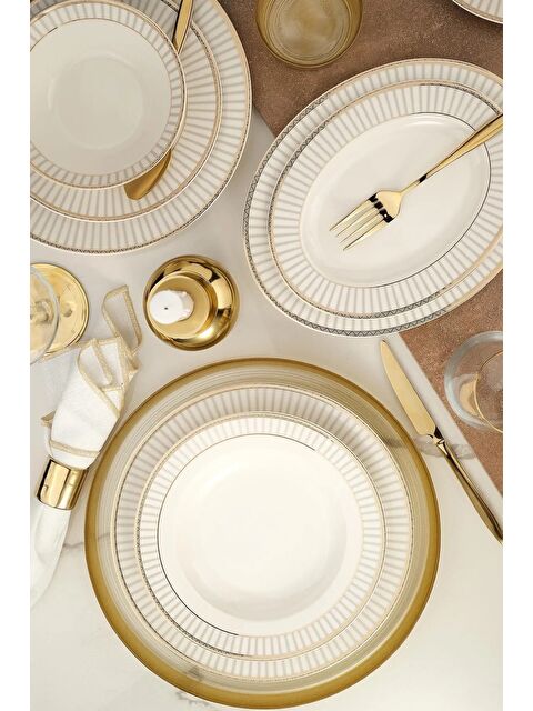 Kütahya Porselen Bone Kalipso Yemek Takımı 27 Parça 6 Kişilik - S000393927-37243