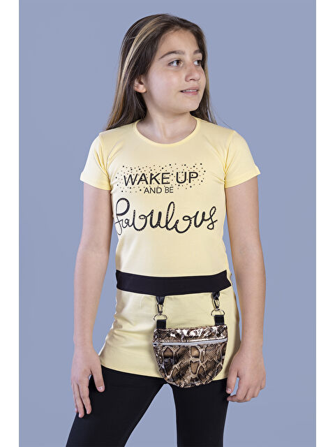 Toontoykids Kız Çocuk Tişört Önü Çantalı - S000255950-20072