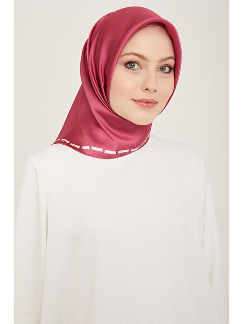 ARMİNE Klasik Desenli Twill İpek Eşarp 24Ya9165 31 51 - S000498256-20031