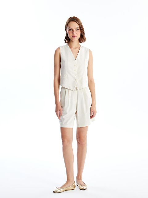 KOOR Keten Görünümlü City Şort