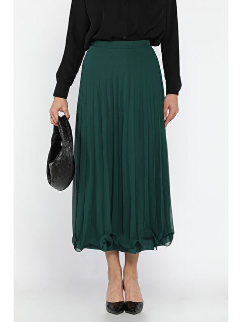 Julude Pileli Şifon Tesettür Etek - S000473875-18709