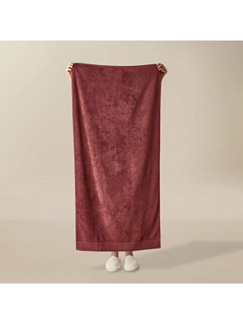 Evidea Soft Premium Banyo Havlusu - Bordo - 70x140 cm - S000366300-19951