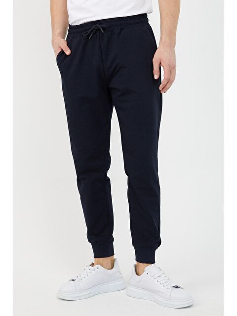 Mmetalic Paça Ribanalı   Erkek Büyük Beden Jogger Eşofman Altı - S000228969-19351
