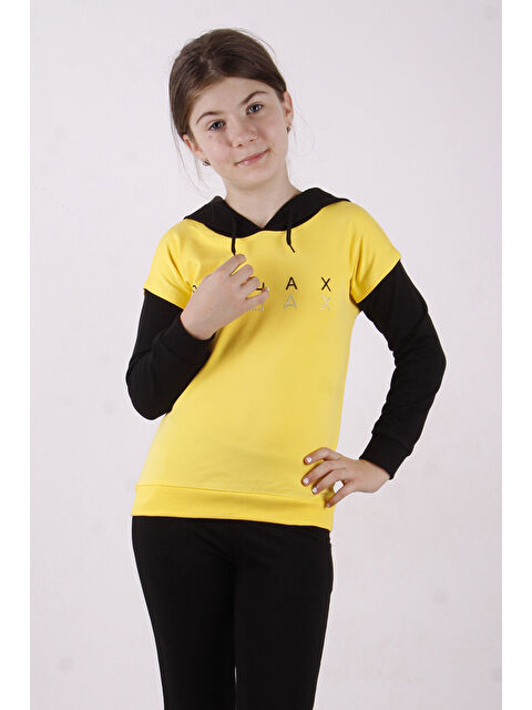 Toontoykids Kız Çocuk Relax Baskılı Sweatshirt