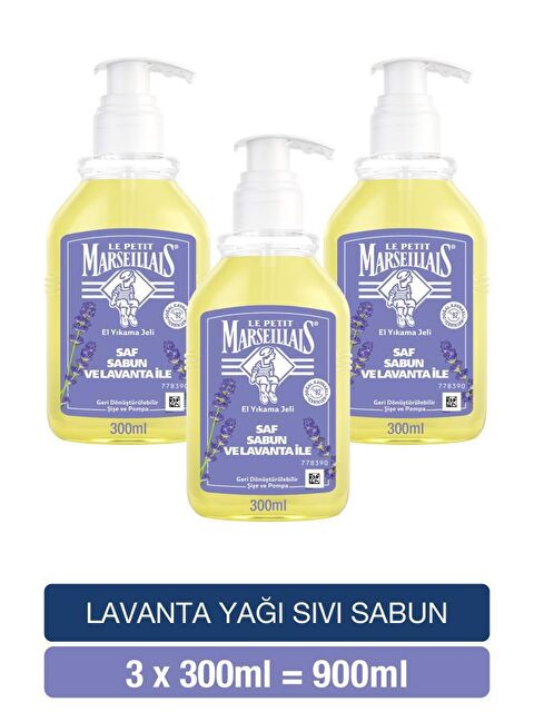 Le Petit Marseillais Sıvı Sabun Lavanta 300 ml x3 - S000226583-10231