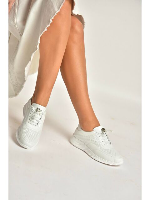 Fox Shoes Beyaz Kadın Sneakers Y999255803 - S000518284-20063