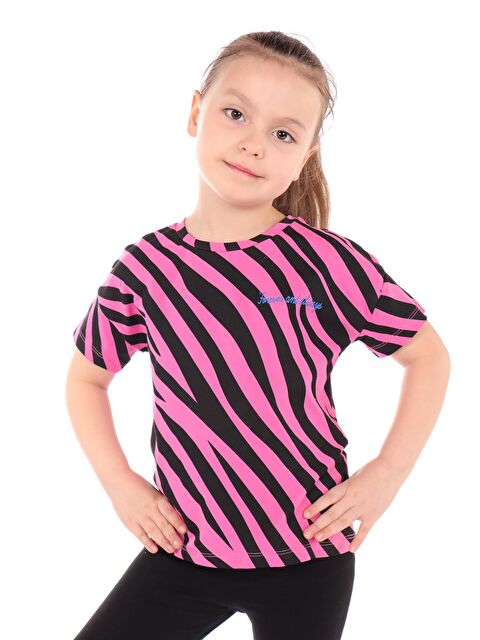 Toontoykids Kız Çocuk Baskılı Tişört