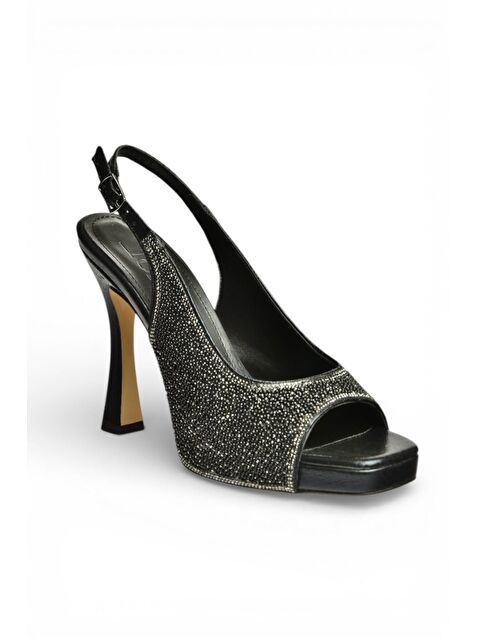 Fox Shoes Siyah Kadın Topuklu Ayakkabı Y569925214 - S000531941-19351