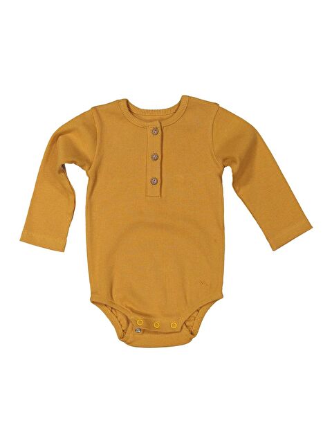 Mi·ni·ni·o Gots Sertifikalı %100 Organik Pamuk Önden Düğmeli Body (0-4Yaş) - S000363554-20072