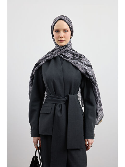 QEF Pamuk Şal Flow Siyah - S000507427-19351