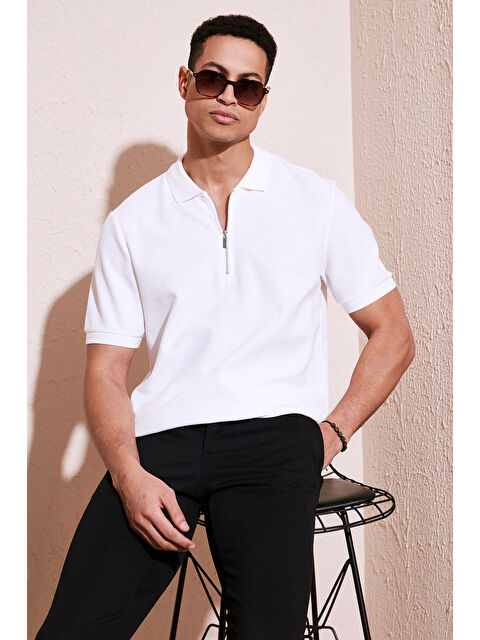 Buratti Büyük Beden Pamuklu Regular Fit Polo Yaka Erkek T Shirt 5902434B - S000509363-19965