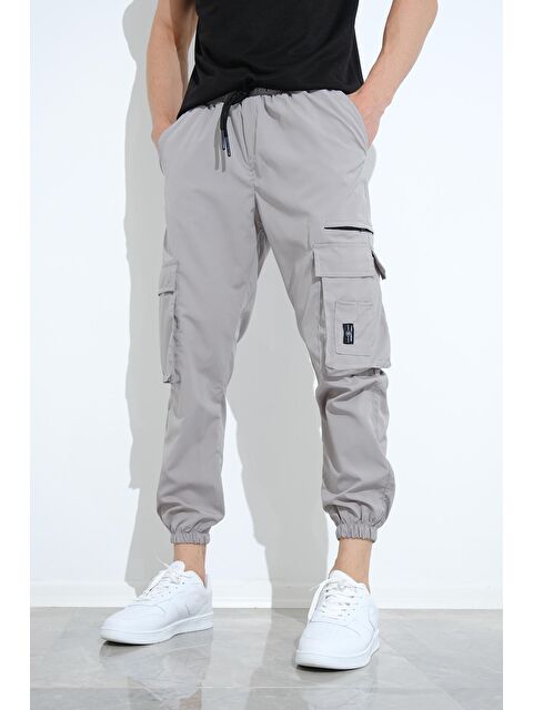 Oksit Bl 2135 Kort Paraşüt Düz İpli Paça Avcı Tactical Kargo Cepli Erkek Eşofman Alt - S000280329-20600