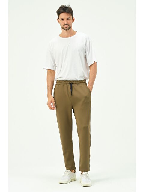 C&City Erkek Düz Paça Yandan Cepli Eşofman Altı 852 Haki - S000220989-18547