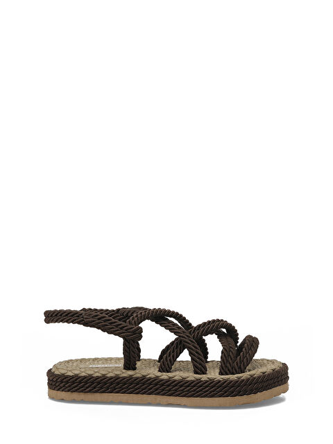 Butigo HAİLEY 6FX Kahverengi Kadın Düz Sandalet - S000530447-19413