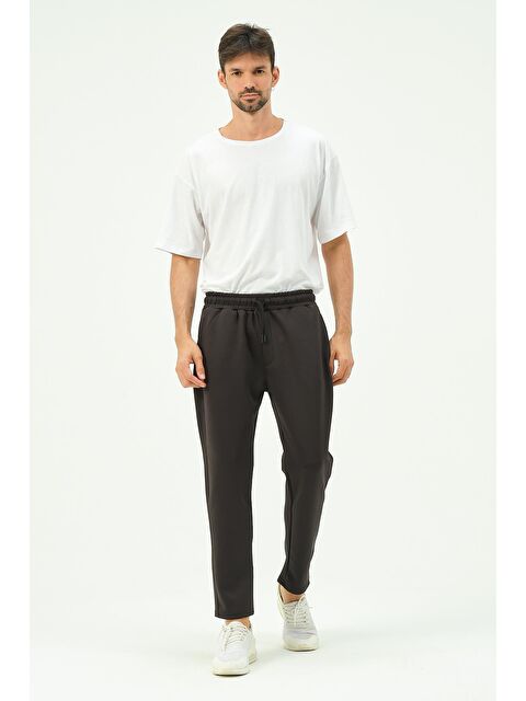 C&City Erkek Düz Paça Yandan Cepli Eşofman Altı 852 Siyah - S000220989-19351