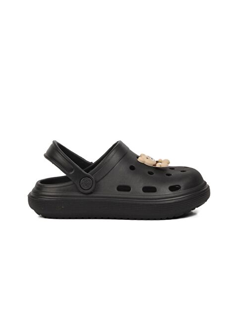 Ayakmod Siyah Çocuk Sabo Terlik 755-F - S000171891-19351