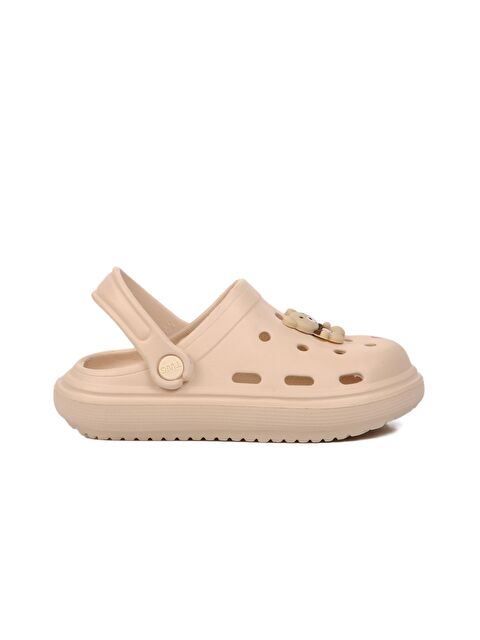 Ayakmod Ekru Çocuk Sabo Terlik 755-F - S000171891-19965