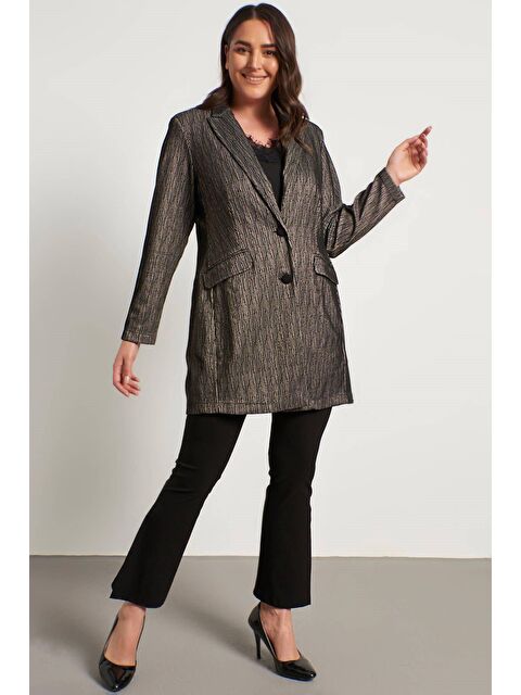 Mylinemoda Astarsız Örme Uzun Ceket - S000242418-19351