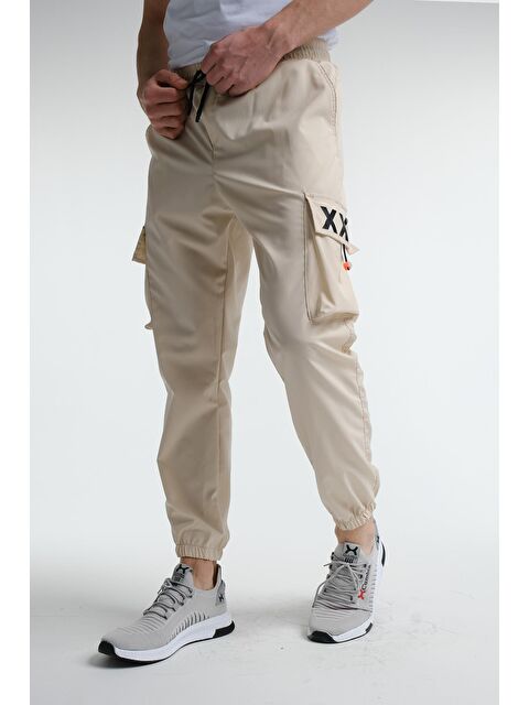 Oksit Slim Fit Kort Paraşüt Kargo Cepli Erkek Eşofman Alt - S000124684-25636