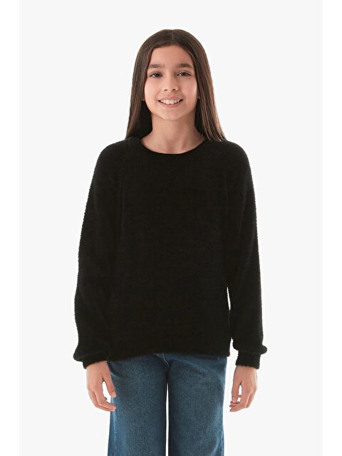 Fullamoda Sakallı Bisiklet Yaka Kız Çocuk Kazak - S000325582-19351