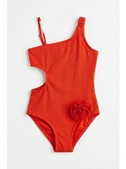 Katia And Bony Kız Çocuk Floral Outburst Gül Aksesuarlı Mayo Nar Çiçeği - S000527360-20045