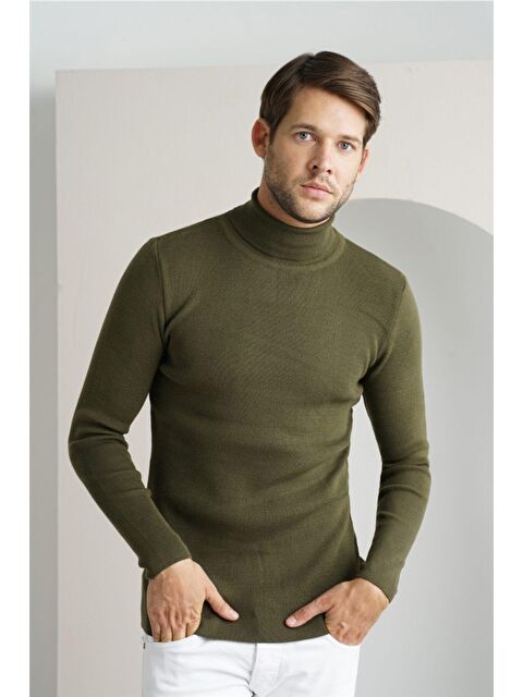 Tarz Cool Erkek Balıkçı Yaka Triko Kazak - S000147119-18547