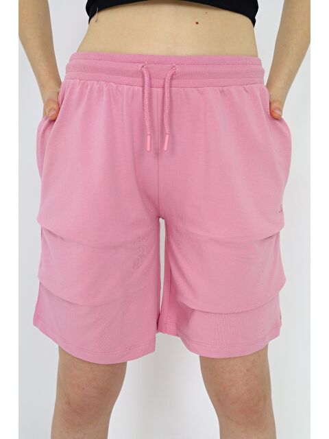 Toontoykids Kız Çocuk Baskılı Beli Ribanalı Cepli Katlı Şort - S000360562-20028