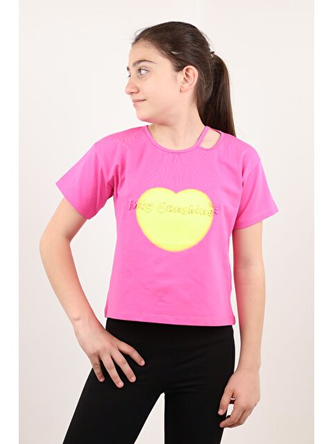 Toontoykids Kız Çocuk Baskılı Tişört - S000360559-18686