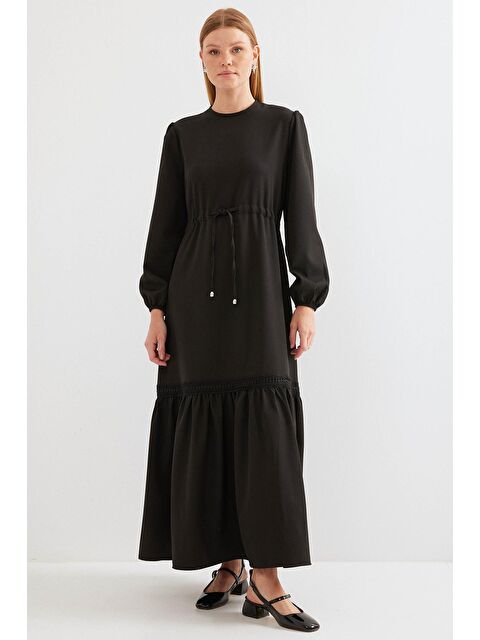 Bigdart 2483 Uzun Boydan Elbise - Siyah - S000195069-19351