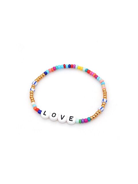 New Obsessions Çoklu Set Kombini Sloganlı Boncuk Çocuk Bileklik - S000206177-20055