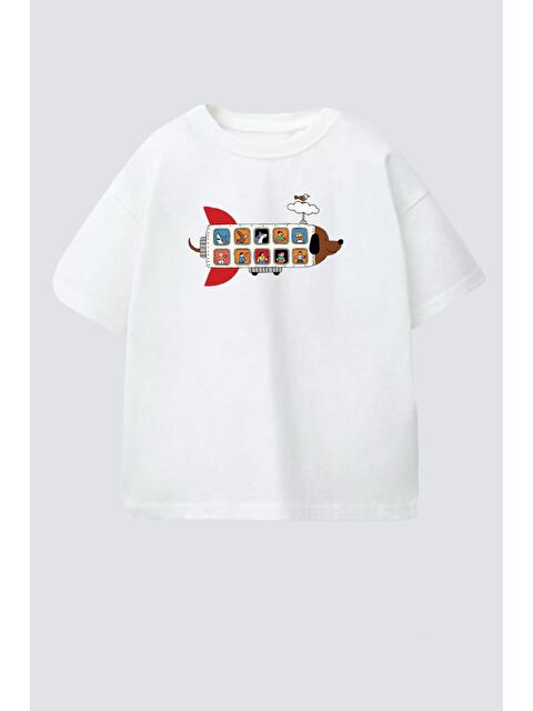 Monila Erkek Çocuk Pamuklu Bisiklet Yaka Baskılı T-Shirt