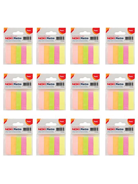 Noki Memo Kağıt Film İndeks 5 Renk 100 Yaprak(12060) 12 Adet - S000346590-23173