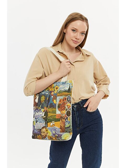 Bagg Kanvas Van Gogh Bez Çanta - S000178882-19966