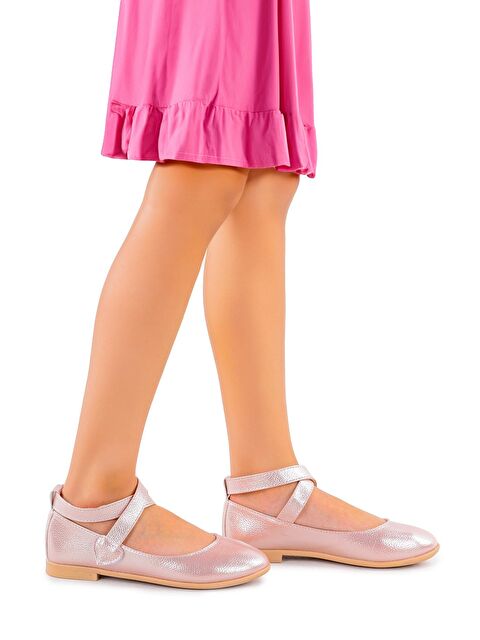 Kiko Kids Vette Vakko Cırtlı Kız Çocuk Babet Ayakkabı - S000162976-23490