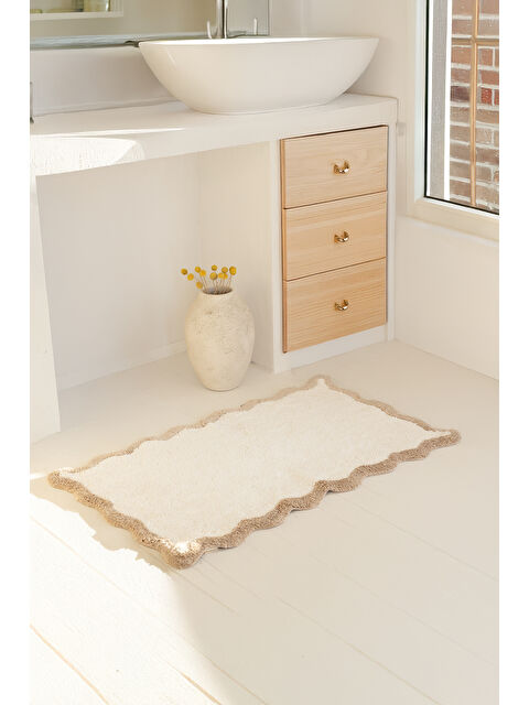 İrya Scallop Banyo Paspası 60x100 Bej - S000480865-19928