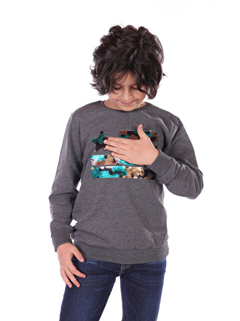 Toontoykids Erkek Çocuk Kamuflaj Pullu Sweatshirt - S000273695-29666