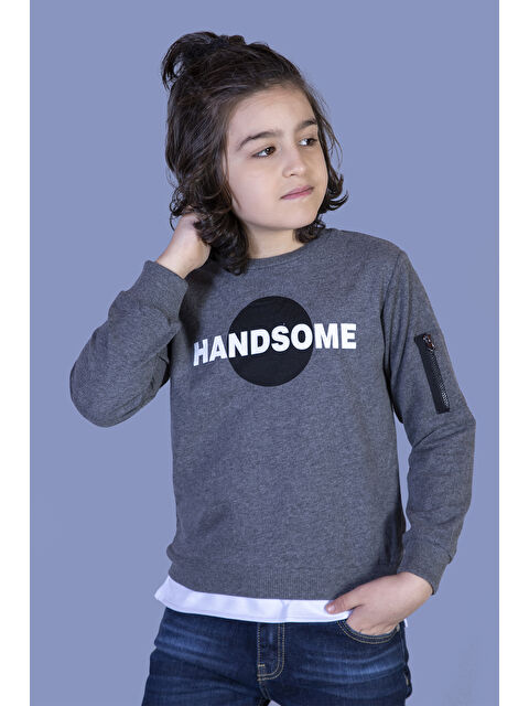 Toontoykids Erkek Çocuk Handsome Baskılı Sweatshirt - S000273700-29666