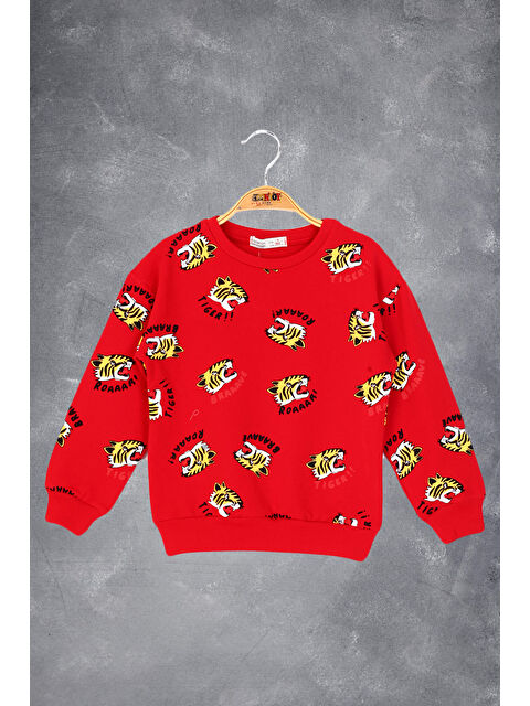 Toontoykids Erkek Çocuk Tıger Baskılı Sweatshirt - S000273715-20045