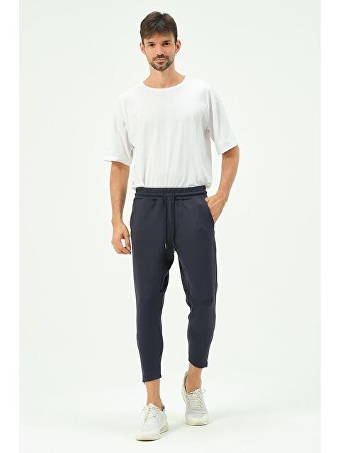 C&City Erkek Fermuarlı Paça Ve Arka Cepli Eşofman Altı 854 Lacivert - S000220990-21164