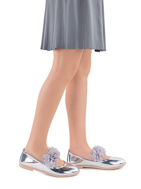 Kiko Kids Flovers Rugan Kız Çocuk Babet Ayakkabı - S000162972-18105