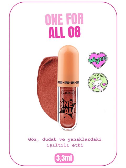 Callista One For All 08 Born Again Eyes & Lips & Cheeks Likit Göz Farı - S000287749-20045
