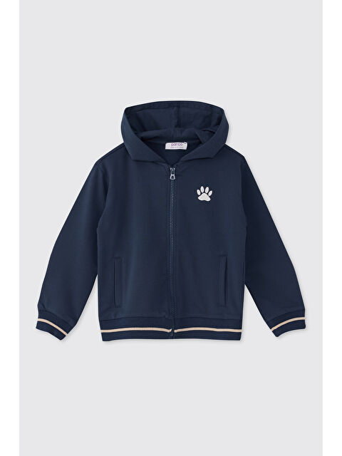 Panço Erkek Bebek Fermuarlı Lacivert Sweatshirt - S000514297-21164