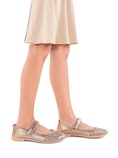 Kiko Kids Grand Vakko Cırtlı Kız Çocuk Babet Ayakkabı - S000162980-20076