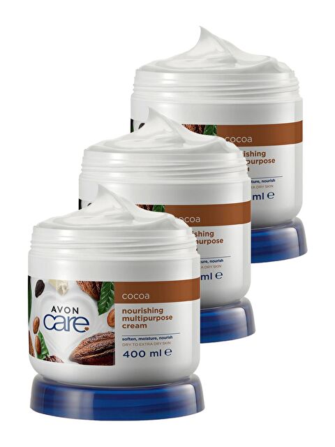 AVON Kakao Yağı Yüz, El ve Vücut Kremi 400 Ml. Üçlü Set - S000190494-10231