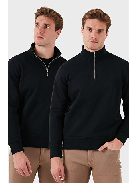 Buratti Pamuklu Regular Fit Dik Yaka 2'li Paket Sweat 59052592S2 - S000436827-22238