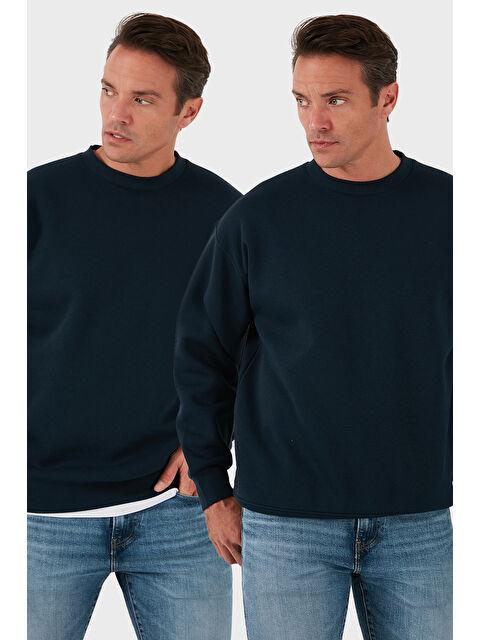 Buratti Regular Fit Bisiklet Yaka Şardonlu 2'li Paket Sweat 5905255S2 - S000436828-29672