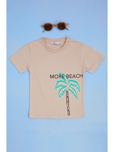 Fullamoda More Beach Baskılı Erkek Çocuk Tişört