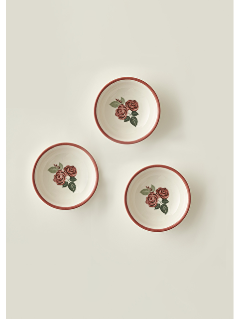 Bella Maison Rose Porselen 3'lü Kase (13 cm) - S000506820-23173